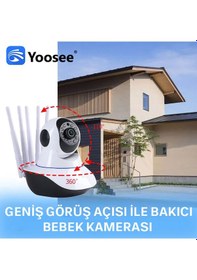 Resim Yoosee Mini Otomatik Ev Güvenlik Kapalı Ip Kamera Gözetim Kablosuz WIFI 