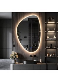 Resim Fracturavision Günışığı Lavabo & Banyo Aynası Dokunmatik Sensörlü 90 X 60 