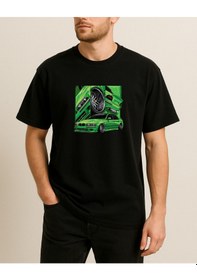 Resim E36 Baskılı T-shirt Siyah 