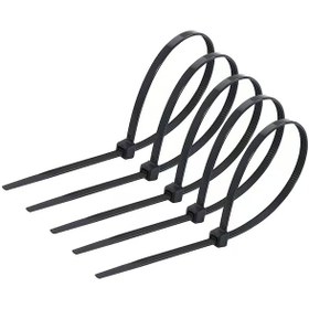 Resim Siyah Kablo Bağı Cırt Kelepçe-nylon66 2.5 X 100mm - Siyah 