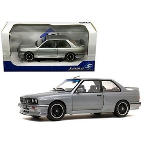 Resim Solido 1:18 Diecast Model Araba Bmw E30 M3 Metalik Gri Solido 
