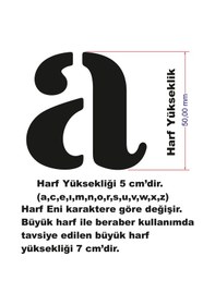 Resim Stencil Harf Boyama Şablonu X065 