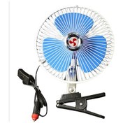 Resim Springsun 24v 8 İnç Araba Fanı Otomobil Araç Klipsli Fan 180 Dönebilen Soğutma Fanı Sessiz Havalandırma Elektrikli Fan Anahtarlı 
