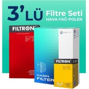 Resim Filtron Dacia Logan 1.5 Dizel Filtre Bakım Seti (2012-2018) 3 Lü 