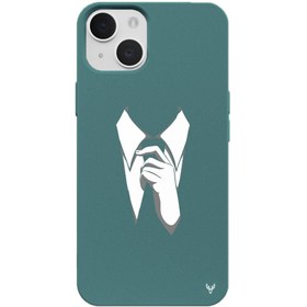 Resim iPhone 15 Plus Kravat Telefon Kılıfı 