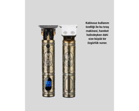 Resim MiraLive Kablosuz Şarjlı Profesyonel Tıraş Makinesi - 1800 Mah Lityum Pil 