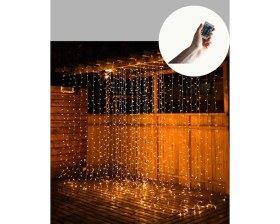 Resim Astraltech Şelale Tasarımlı Perde LED – Düğün ve Özel Gün Işıkları 