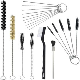 Resim Qcuiil Sprey Temizleme Kiti 17 Parça Çok Amaçlı Boya Tabancası Fırçası Temizleme Aleti Naylon Mini Tüp Fırçalar ve Iğneler ile (Yurt Dışından) 