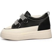 Resim Guja 24k313-1 Gizli Dolgu Cırtı Taşlı Sneaker Kadın Ayakkabı Siyah 