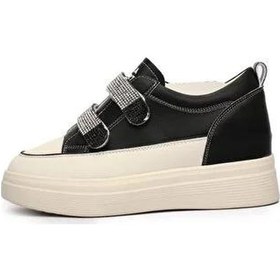 Resim Guja 24k313-1 Gizli Dolgu Cırtı Taşlı Sneaker Kadın Ayakkabı Siyah 