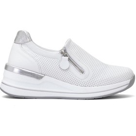 Resim Mammamia D25ya-3505 Kadın Hakiki Deri Casual Ayakkabı Beyaz Beyaz 