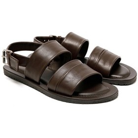 Resim The Sandals Factory Brown Sandalet Erkek M7718 The Sandals Factory Leather Upper Sandals Brown 