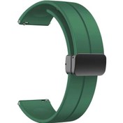 Resim General Mobile Uyumlu Gm Watch Kordon Mıknatıslı Silikon 22mm Krd84 