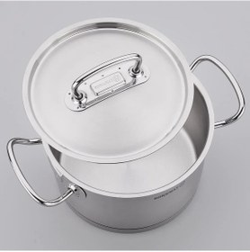 Resim Korkmaz A1164 Proline Ekstra Derin Tencere 16x14 Cm Satin Gri 