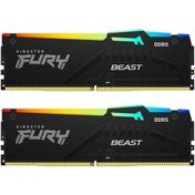 Resim Kingston FURY Beast 16GB (2x8GB) 6000MT/s DDR5 RGB Ram KF560C40BBAK2-16 