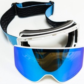 Resim Profesyonel Kayak / Snowboard Gözlüğü Mıknatıslı Model Mavi 