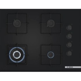 Resim Bosch Siyah 3 Lü Ankastre Set 530 ( HUA717BA0T - POH7C6P31O - DWK66PJ60T ) 67CM Wok Bek Ocak - Buhar Destekli Fırın - 