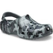 Resim CROCS Classic Printed Camo Clog 206454-0IE Unisex Gri-Siyah Sandalet&Terlik 
