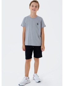 Resim U.s. Polo Assn. Erkek Çocuk Gri Bermuda Takım Us2427-c-v2 Gri 