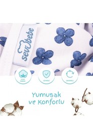Resim Sevi Bebe Mommyslab Mağaza 0 -3 Ay Desenli Yeni Sezon Kundak %100 Pamuk - Yeni 