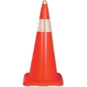 Resim Khi-Zai Ennalbur Esnek Kırılmaz Trafik Konisi Tek Reflektörlü 70 cm 