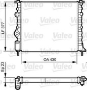 Resim RADYATOR SU KLIMASIZ MEKANIK RENAULT CLIO 2 KANGOO MEGANE 1.4 1.6 DACIA LOGAN 1.4 1.6 