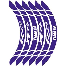 Resim Yamaha R25 Reflektör Mavi Geniş Jant Şeridi 