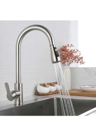 Resim Inox Spiralli Mutfak Bataryası Inox Spiralli Mutfak Evye Bataryası Inox 