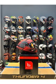 Resim Genel Markalar KASK MT THUNDER 4 SV LUMİNENCE D5 MAT KIRMIZI 