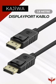 Resim KAJİWA 1.8 Metre Displayport Kablo (DP to DP) 60Hz,1440p,2k Monitör-Pc Görüntü Kablosu Premium 1.8mt 