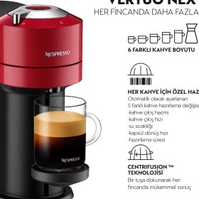 Resim Nespresso Vertuo Next Kırmızı Kahve Makinesi 