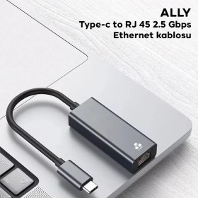 Resim Ally Type-C To Rj 45 2.5 Gbps Ethernet KABLOSU-(5775) - TK002M-6XS3M5 