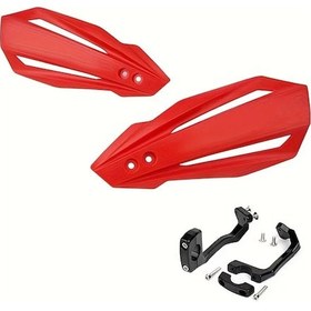 Resim Dream011 Evrensel Motosiklet Gidon Koruyucu Kırmızı - Dayanıklı Off-road Rüzgar Kaymaz Kolay Montaj 