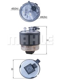 Resim Mahle Kl440/44 Filtre Mazot-(NİSSAN: QASHQAİ 07-11 1.5-2.0 DCİ / X-TRAİL 07-13 2.0 16400JD52C (WA482319) 