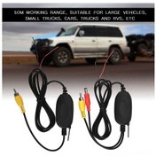 Resim Moveevo 2.4g Kablosuz Video Alıcı-verici, Araç Geri Görüş Kamerası Sinyal Dönüştürücü, 50m Menzil, Av/2.5mm Arayüz, Dc 12v A Tipi Nilüfer Bağı 