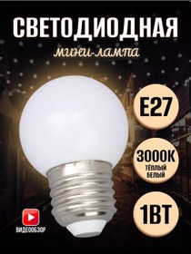 Resim Jazzway E27 Mini Enerji Tasarruflu Led Ampul 3000k 1w 202134499 