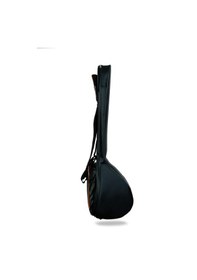Resim Profesyonel Su Geçirmez 20 Mm Pedli Gigbag Uzun Bağlama Saz Kılıfı Siyah 