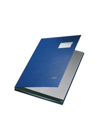 Resim Leitz İmza Dosyası P Kapak 10'lu Mavi L-5701 
