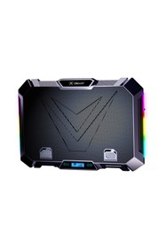 Resim Dexim K28 Premium 8 Fanlı RGB Yükseklik Ayarlı Stand 17" Gaming Notebook Soğutucu Telefon Tutuculu 