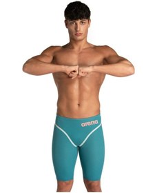 Resim Arena Powerskin Carbon Core Fx Le Erkek Çok Renkli Yarış Mayosu Jammer 006340300 Yeşil 