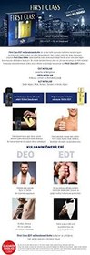 Resim First Class EDT Erkek Parfüm, 100 ml & Deodorant, 150 ml 