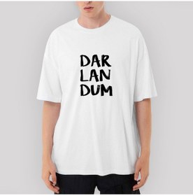 Resim Darlandum Oversize Beyaz Tişört 