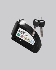 Resim Zenvia 110 Db Alarmlı Disk Fren Kilidi Su Geçirmez Çelik Motosiklet Güvenlik Kilidi Znv2026 