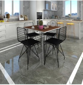 Resim Knsz masa sandalye takımı hem75mazlum cvzsyh 080*080 4 sandalye syhsyh 