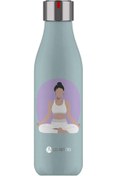 Resim SEWRS 467FHM5GGF4 Artistes Paris 500 ML Çift Katmanlı Paslanmaz Çelik Isı Yalıtımlı Termos Matara W 