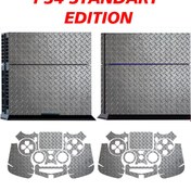 Resim KT Decor Gri Metal Yüzey Playstation 4 Full Sticker Kaplama Seti 