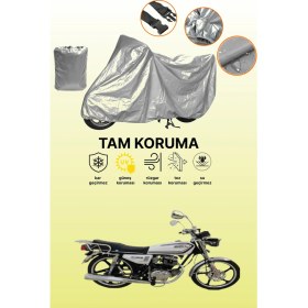 Resim Dokaca Gri Kuba Çita 180-FC Uyumlu Motosiklet Brandası, Koruyucu Örtü, Motor Branda 