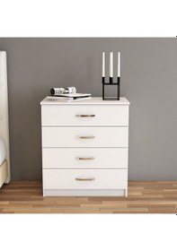 Resim Şifonyer 4 Çekmeceli Beyaz - Sfy0101 