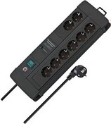 Resim Brennenstuhl Premium-Line Duo Serisi 60.000 Amper Akım Korumalı Özellikli 8 Soketli 3 Metre Kablolu Priz 