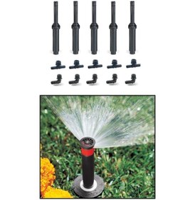 Resim 5 Adet Hunter Psu 12-a 3,5mt Yarıçap Çim Sulama Sprey Fıskiye Ve Montaj Ek Parçaları 